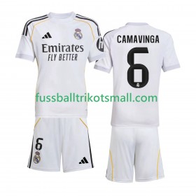 Fußballtrikots Real Madrid Camavinga 6 Kinder 2025-2026 Kurzarm Heimtrikotsatz kaufen